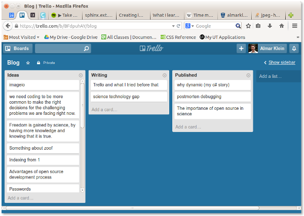 Trello web app